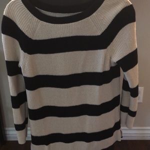 Black and white striped sweater